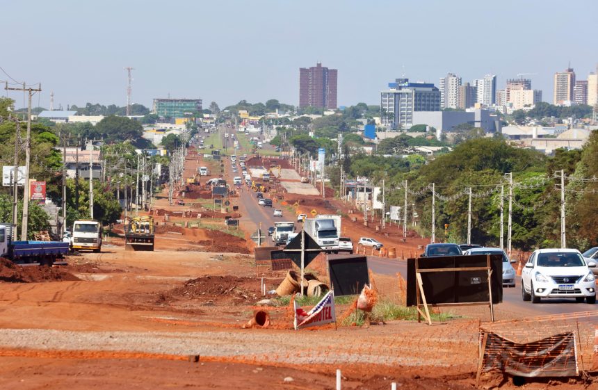 Após chuvas, duplicação da rodovia de acesso a Campo Mourão atinge 34%