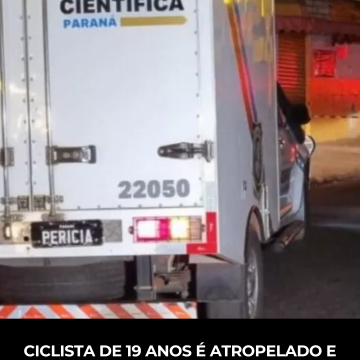 Ciclista de 19 anos é atropelado e executado com 26 tiros