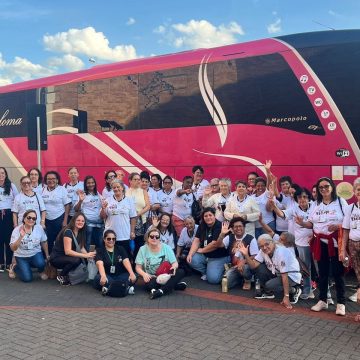 Emoção: Idosos de Sarandi visitam santuário de Santa Rita na ‘Capital Paranaense da Fé’
