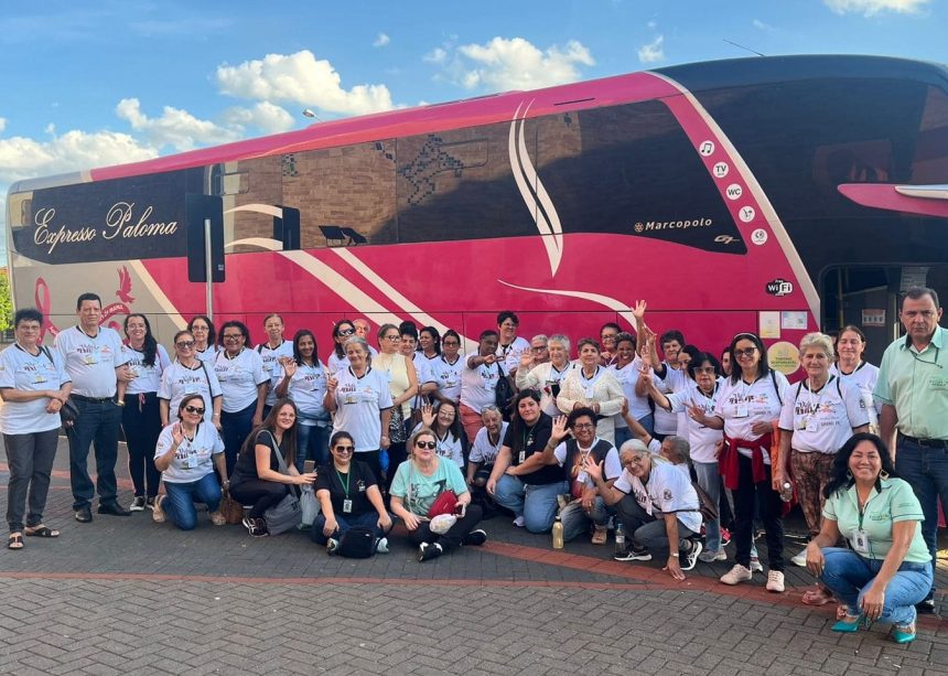 Emoção: Idosos de Sarandi visitam santuário de Santa Rita na ‘Capital Paranaense da Fé’